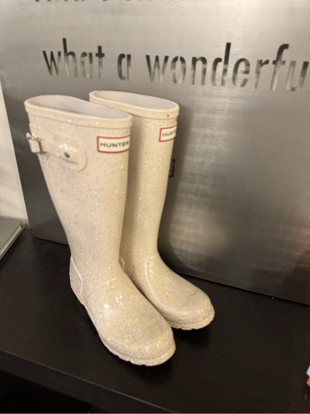 Hunter Original Giant Glitter Rainboots